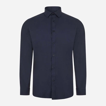 Рубашка хлопковая мужская Velilla 405017S_61 XL Navy Blue (8445659175266)