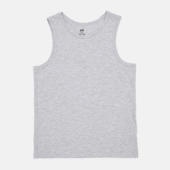 Майка H&M 271237524_1pcs 98 Сірий