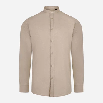 Сорочка бавовняна чоловіча Velilla 405013S_47 L Light Beige (8445659172449)