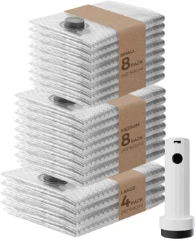 Набір для вакуумного пакування Vollyc by Flextail Nano Bag Set 20 пакетів + насос (6975755967134)