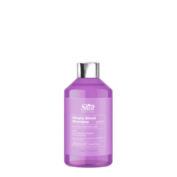 Шампунь для осветленных и мелированных волос Shot Design Simply Blond Shampoo, 250 ml
