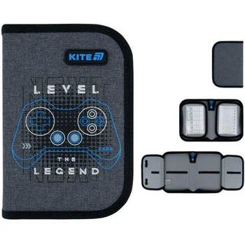 Пенал Kite 1 від., 2 відворот, без наповнення 622 Level UP K26-622-6