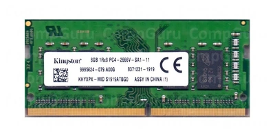 Оперативна пам'ять для ноутбука Kingston DDR4 8GB 2666MHz SO-DIMM 1Rx8 PC4-2666V (KHYXPX-MID)