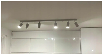 Потолочный светильник 6xGU10 120 см для дома белый Smart LED СS-0299