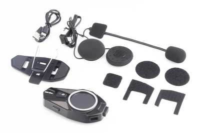Мотогарнітура для шолома Q68-Max, Bluetooth 5.4, TFT color display, FM radio, гарнітура для мотошолома