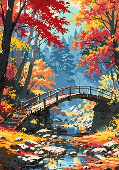 Картина за номерами "Міст до тиші" Riviera Blanca 28x40 см RB-1249