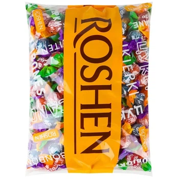 Карамель льодяникова Roshen Beri з начинкою 1 кг