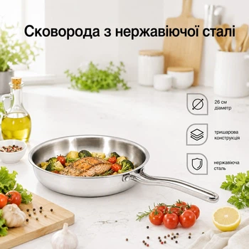 Сковорода STYLEBERG TRIPLY 26 см (0418)