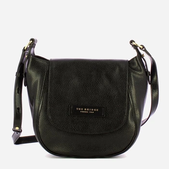 Torebka crossbody damska ze skóry naturalnej The Bridge Domitilla 441603D8 30 Czarna (800070356637)