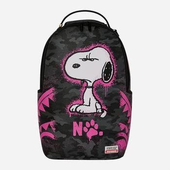 Рюкзак вміщує формат А4 Sprayground Snoopy 910B8781NSZ Чорний (800070358197)