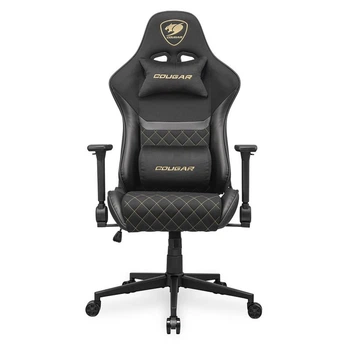 Крісло ігрове Armor One V2 Gold F, чорний з золотим