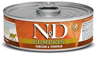 Вологий корм для котів Farmina N&D Pumpkin Venison & Apple, 70 г (оленина з гарбузом та яблуком)