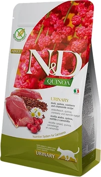 Сухий дієтичний корм для котів Farmina N&D Quinoa Urinary Duck, 5 кг (качка з журавлиною та ромашкою)