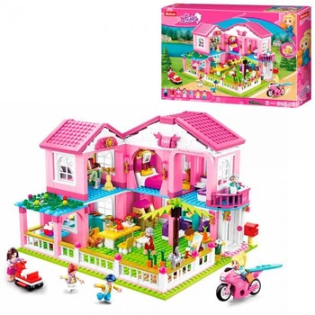 Конструктор SLUBAN «Girls Dream»: Большая вилла, 896 деталей (M38-B0721)