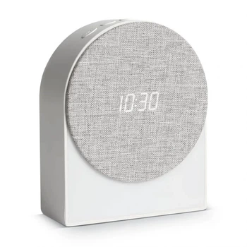 Ночник колонка WALKER 90х46х110 мм белая 4 в 1 Bluetooth с часами и белым шумом
