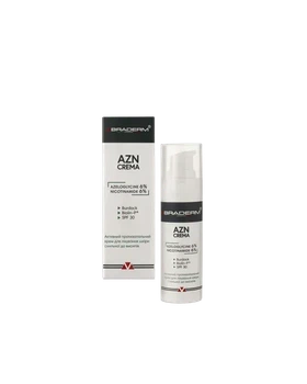Солнцезащитный противовоспалительный крем SPF30 BRADERM AZN Cream, 30 мл 00-00000387