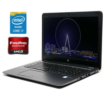 Игровой ноутбук Б-класс HP ZBook 15u G4 / 15.6" (1920x1080) IPS / Intel Core i7-7500U (2 (4) ядра по 2.7 - 3.5 GHz) / 8 GB DDR4 / 256 GB SSD / AMD FirePro W4190M, 2 GB GDDR5, 128-bit / WebCam / Win 10 Pro б/у