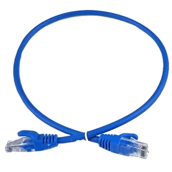 Патч-корд голубой 0.25м EServer UTP CAT5e