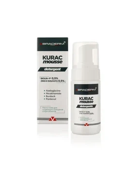 Деликатная пенка для умывания BRADERM Kurac Mousse, 100 мл 00-00000384