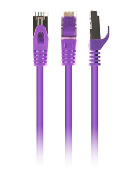 Патч-корд Cablexpert PP6A-LSZHCU-V-2M, S/STP, литой, 50u" штекер с фиксатором, 2,0 м, пурпурный