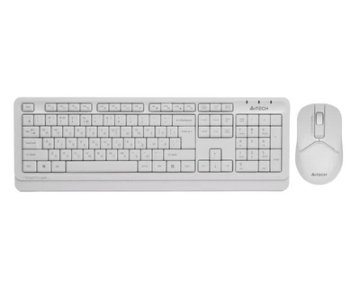 Комплект беспроводная клавиатура с мышью A4Tech Fstyler FG1012, цвет белый