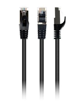 Патч-корд Cablexpert PP6A-LSZHCU-BK-3M, S/STP, литой, 50u" штекер с фиксатором, 3,0 м, черный
