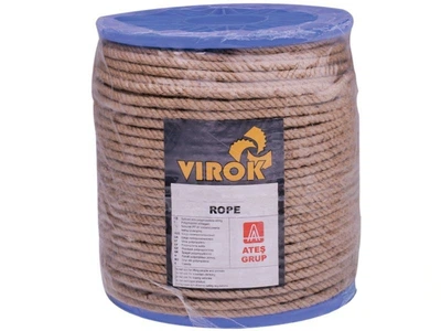 Канат джутовий ЕВА 10 мм x 200 м. (пластикова бобіна)(+,-) 5% VIROK (86V016)