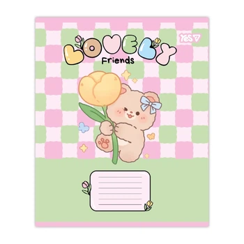 Зошит учнівський Lovely Friends YES 768642 12 аркушів Різнокольоровий shop (4823133108094)