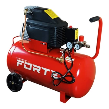 Настільний компресор Forte FL-50 FORTE на 1500 Вт з горизонтальним ресивером 50 л для промислового застосування