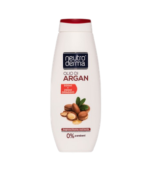 Гель-піна для душу та ванної Neutro Derma Bagnoshiuma Olio di Argan з олією Аргана 750мл