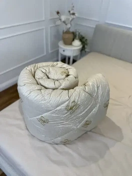 Ковдра Pure Wool Casablank 100%вовна з хлопком 150х200см бежевий (volt7)