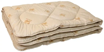 Ковдра Pure Wool Casablank 100%вовна з хлопком 150х200см бежевий (volt33)