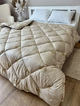 Одеяло Pure Wool Casablank 100%шерсть с хлопком 200х220см бежевый (volt84)