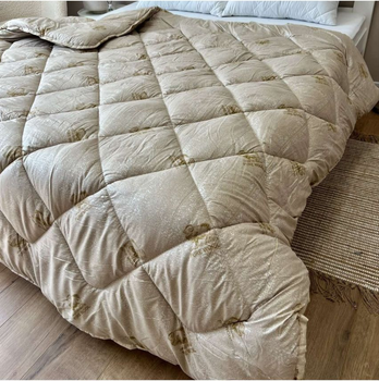 Ковдра Pure Wool Casablank 100%вовна з хлопком 200х220см бежевий (volt73)