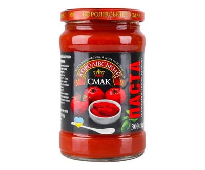 Томатна паста Класична 25% т/оф с/б TM Королівський смак 300 g