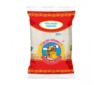 Крупа рисовая измельченная шлифованная TM Щедрая 1953ска 800 g