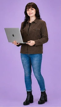 Вельветова куртка Hannah (Чехія), коричневого кольору XL
