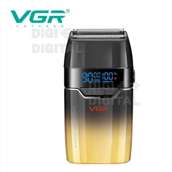 Электробритва VGR V-308 GOLD шейвер двойное лезвие 9000 RPM LED Display