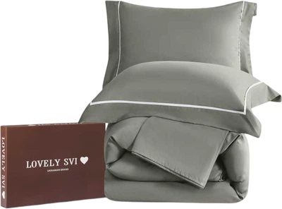 Комплект постільної білизни Lovely Svi Євро 200х220 см сатин люкс Green (6900003003266)