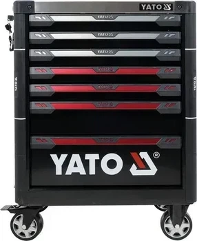 Шкаф-тележка для инструментов YATO с 7 ящиками 977 x 725 x 480 мм 2 ключа 4 колеса с тормозами YT-09032