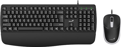Zestaw przewodowy Genius KM-123 USB Black (31330013403)