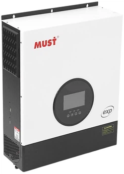 Гибридный инвертор Must PV19-10048EXP, 10kW, 48V, ток заряда 150A, однофазный, 90-450V, 2-MPPT, PV 450V, 425х527х145 мм, 21 кг (YT46974)