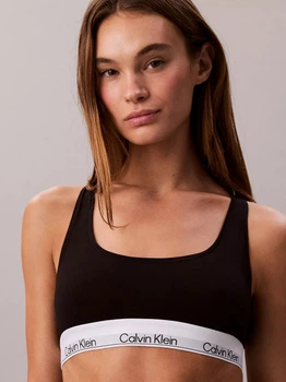 Бюстгальтер без косточек хлопковый Calvin Klein Underwear 973898992 3X Черный (1159967161)