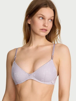 Бюстгальтер без косточек кружевной Victoria's Secret 867181048 36D Сиреневый (1160099012)