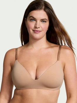 Бюстгальтер без кісточок безшовний Victoria's Secret 201666408 34D Бежевий (1160112743)
