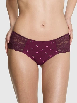 Трусики бразилиана женские Victoria's Secret 600711973 XS Бордовые (1160162697)