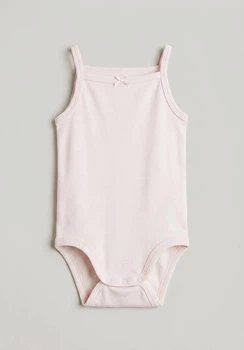 Дитяче боді-майка для дівчинки H&M 50 см Рожевий (25063003A3)
