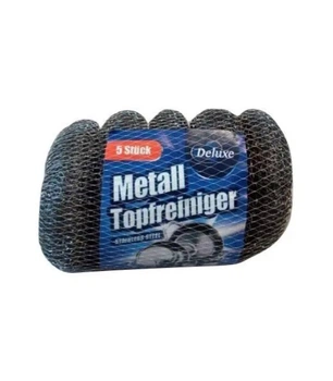 Металеві шкребки для миття посуду Deluxe Metal Topfreiniger 5 шт