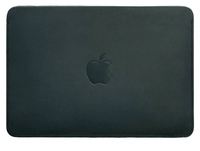 Кожаный чехол для MacBook Air 15-inch (2023/2024) из натуральной кожи краст зеленый 58764