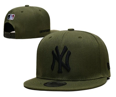Кепка снепбек New York Yankees snapback хакі зелена